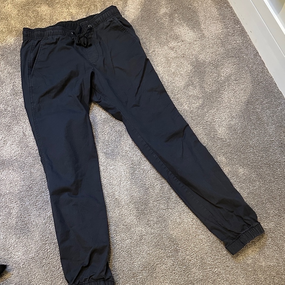 GAP Men's Canvas Black Joggers